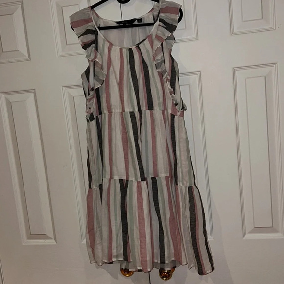 Vero Moda Boho cottage core  Tavi cotton Ruffles dress Sz S - Picture 4 of 14